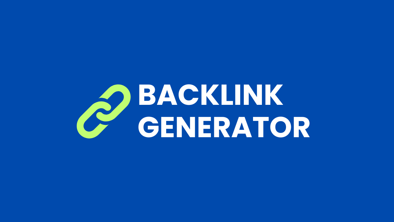 Free Backlink Generator Tool for SEO Improvement.