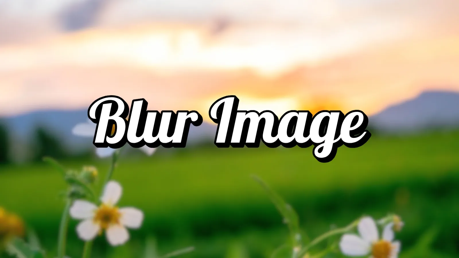 Blur Image Online Tool