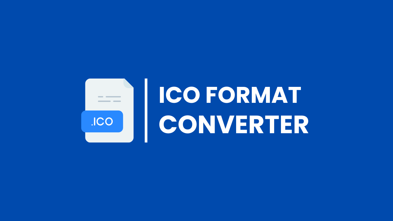 Convert any image into ICO format.